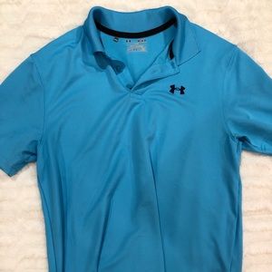 Men’s under armor polo teal